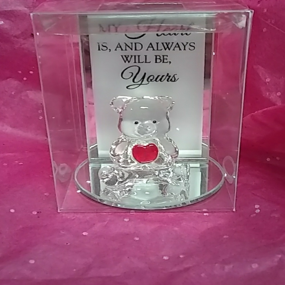 Glass Bear Decoration